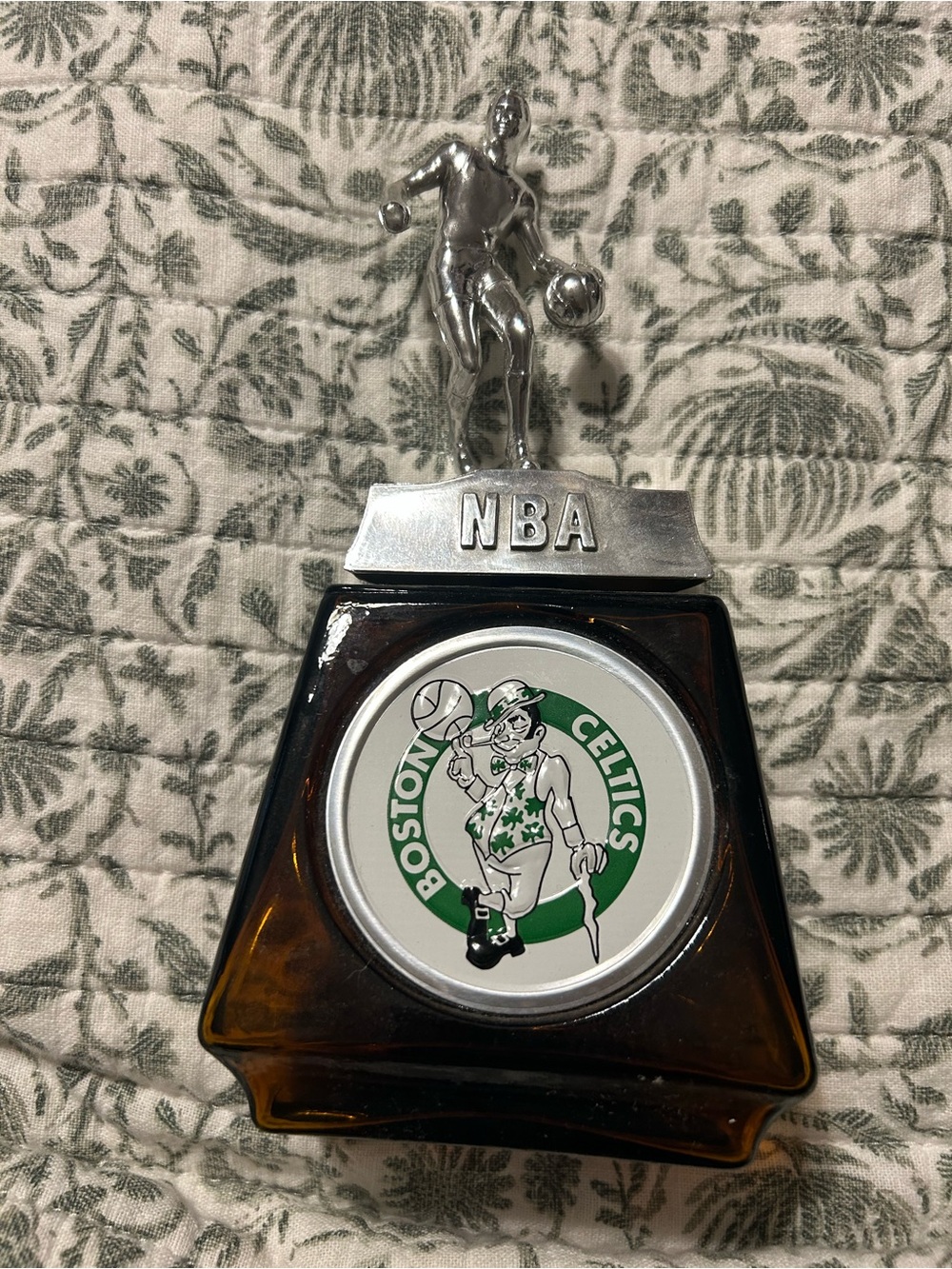 Avon BOSTON CELTICS NBA Decanter - 'Wild Country' After Shave Trophy 1970’s